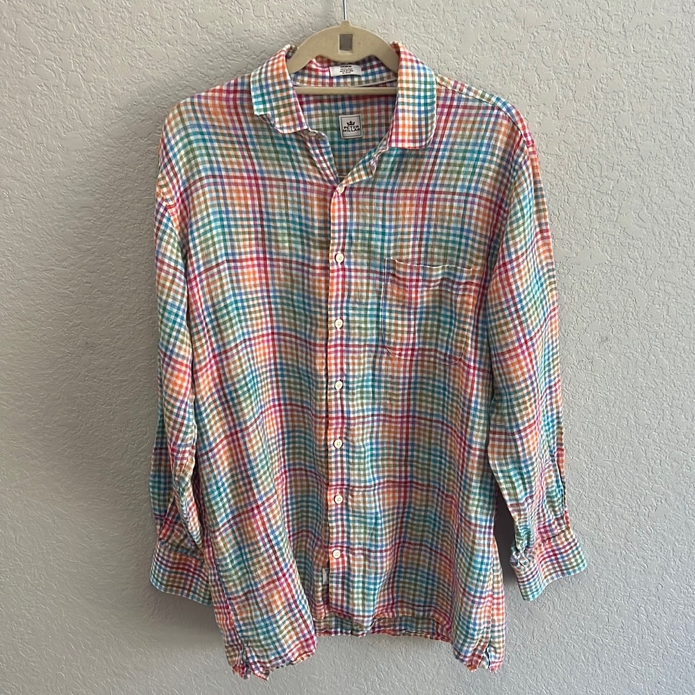 Peter Millar Linen Button Down